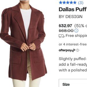 Dallas Puff Sleeve Cardigan